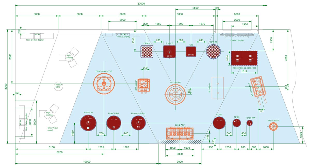 CAD - Exhibition Floor Plan